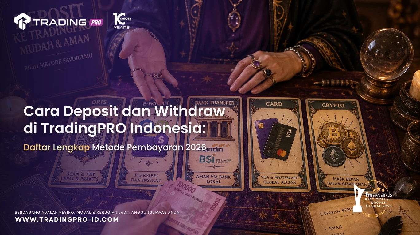 Cara Deposit dan Withdraw di TradingPRO Indonesia: Daftar Lengkap Metode Pembayaran 2026