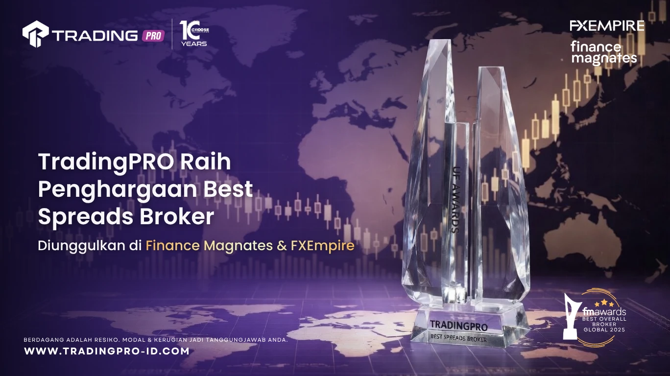 TradingPRO Raih Penghargaan Best Spreads Broker, Diunggulkan di Finance Magnates & FXEmpire